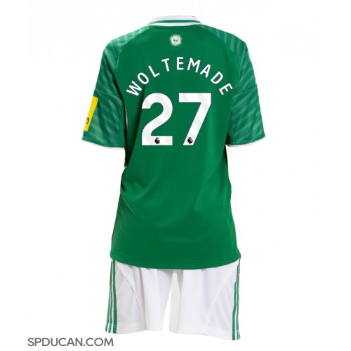 Dječji Nogometni Dres Newcastle United Nick Woltemade #27 Gostujuci 2025-26 Kratak Rukav (+ Kratke hlače)